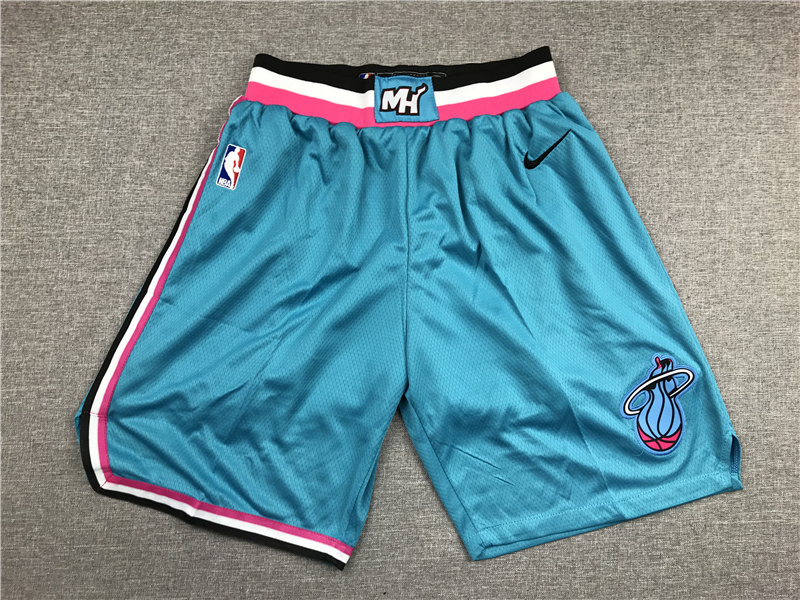 Cheap Men 2022 NBA Miami Heat blue shorts